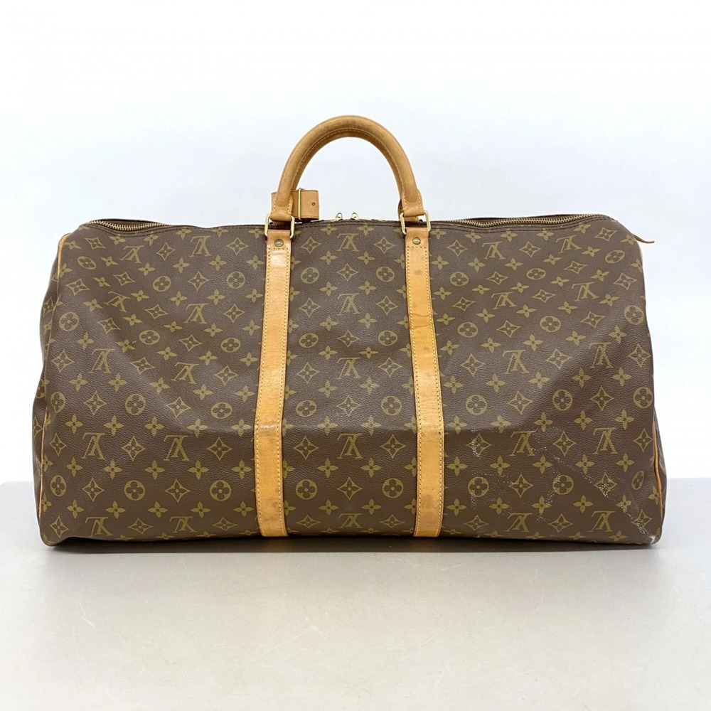 LOUIS VUITTON Brown Monogram Keepall 60 Boston Bag - Picture 12 of 12